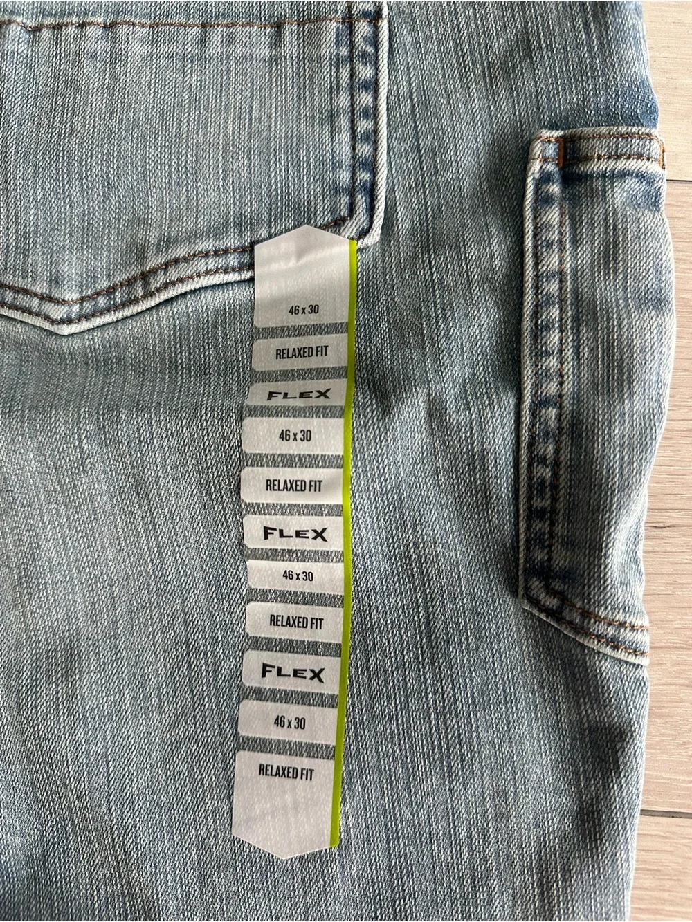 Duluth Ballroom Double Flex Relaxed Fit Jeans Light Wash Denim 46x30 NWT IN PKG